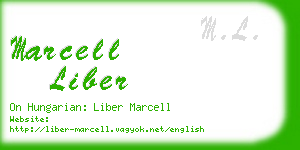 marcell liber business card